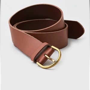 Rare SOLDOUT High Waisted Leather Belt Brown
